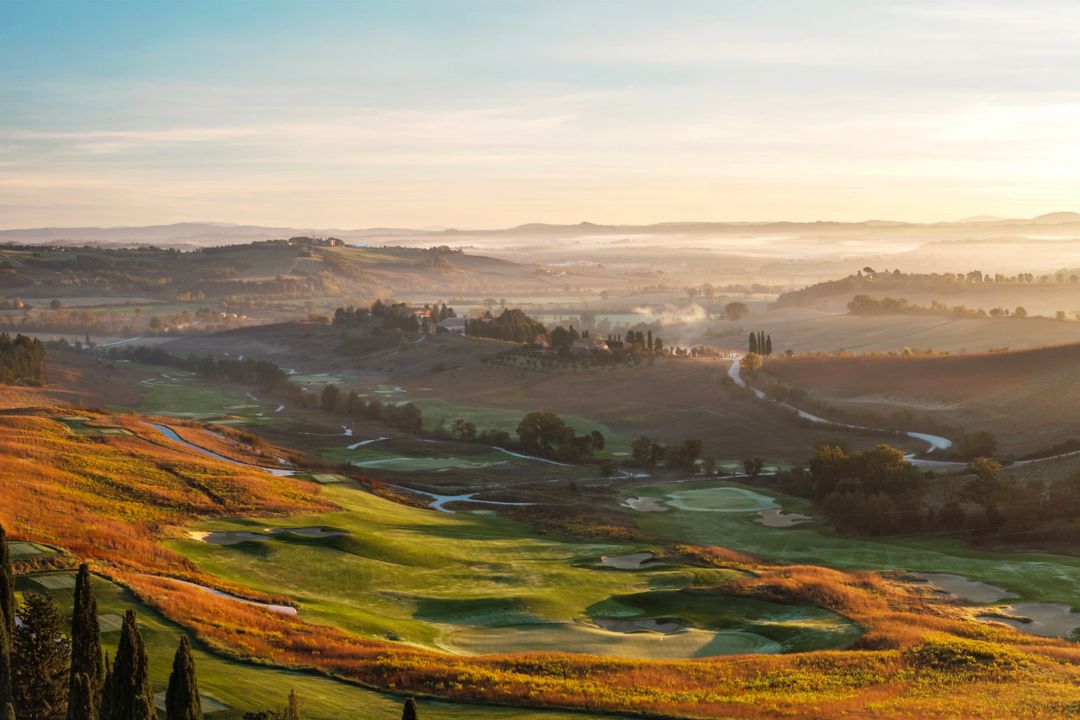 The Club golf course set within Tuscan hills