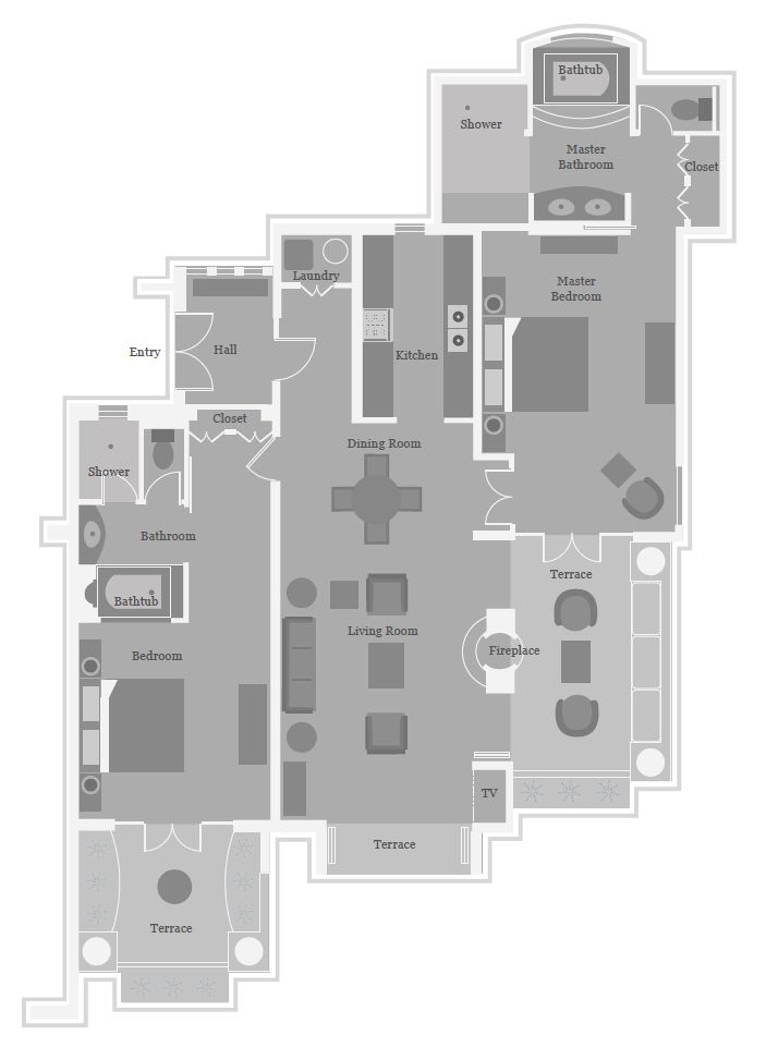 TwoBedroom Oceanview Residence (1201)
