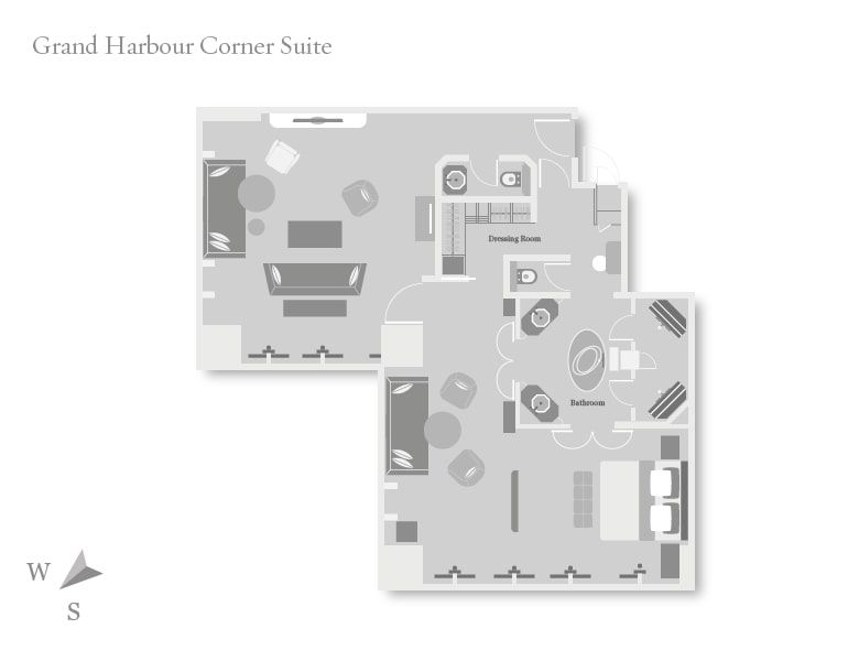 Grand Harbour Corner Suite Hotel Suite Hong Kong Rosewood