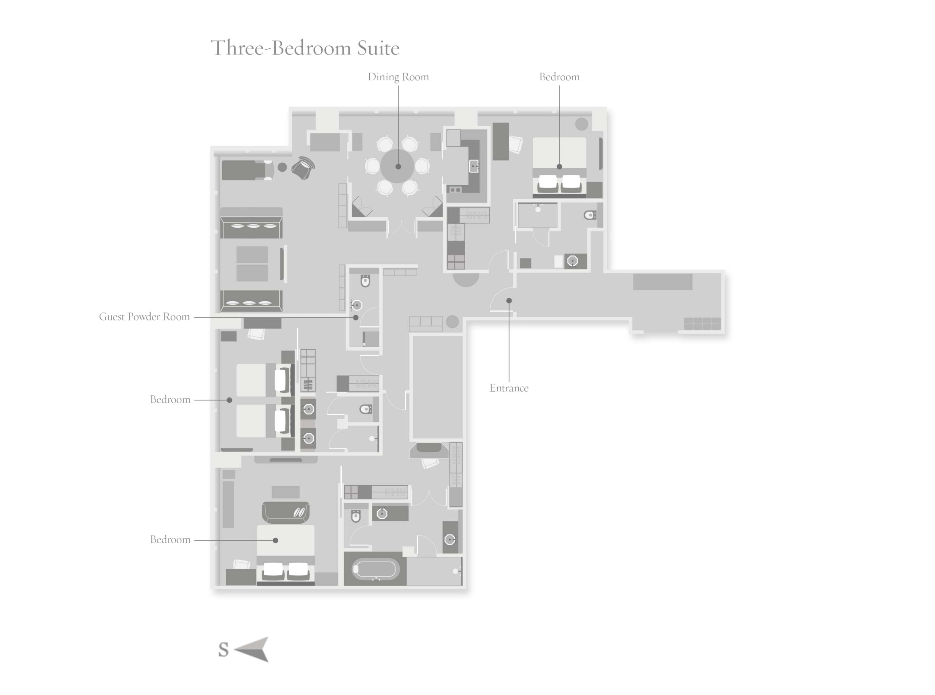 ThreeBedroom Suite Luxury Hotel Hong Kong Rosewood