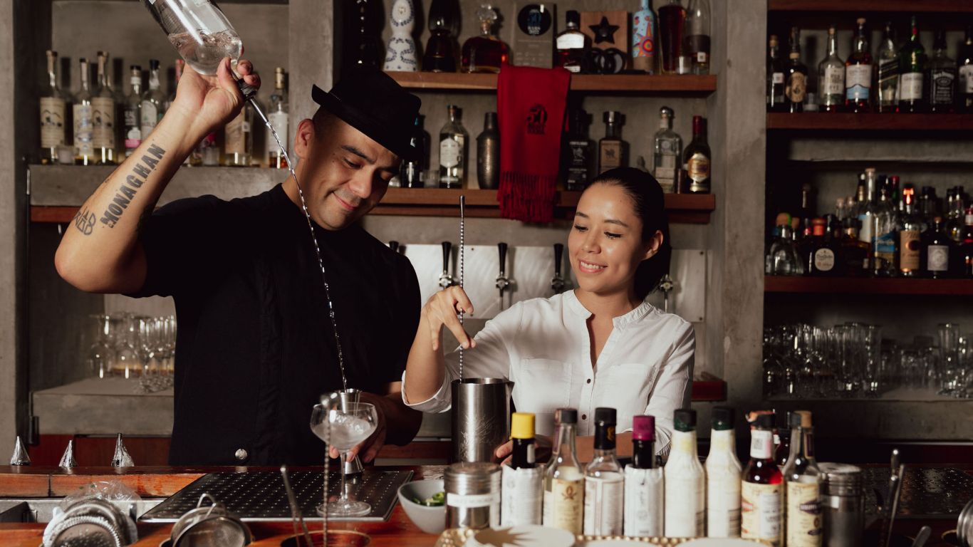 Alejandra Benitez & Joshua Monahan at Zapote Bar