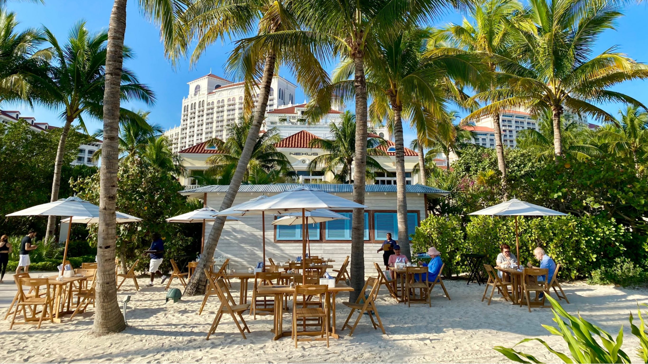 Tingum on the Sand setup for breakfast