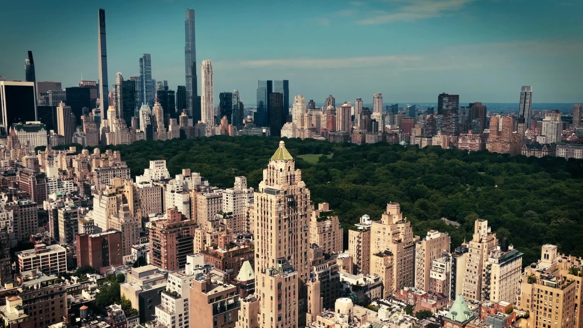 Video conferencing backgrounds featuring New York State in the fall