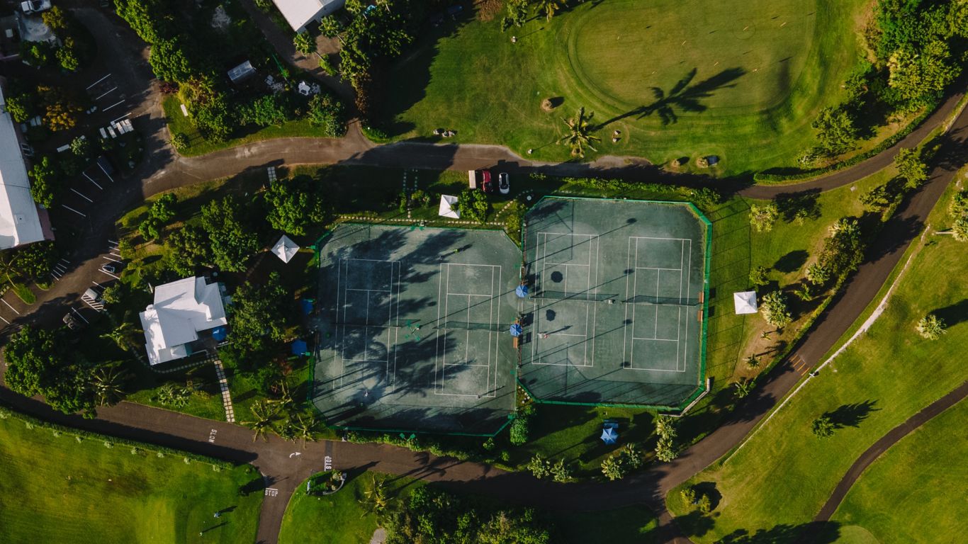 Aerial view of Tennis Center