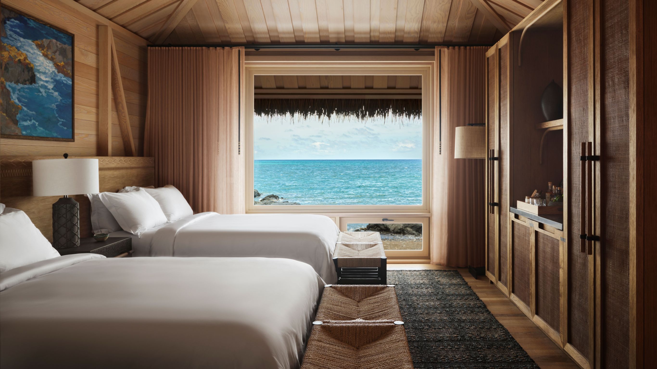 Beach Front Black Sand Two Bedroom Kauhale