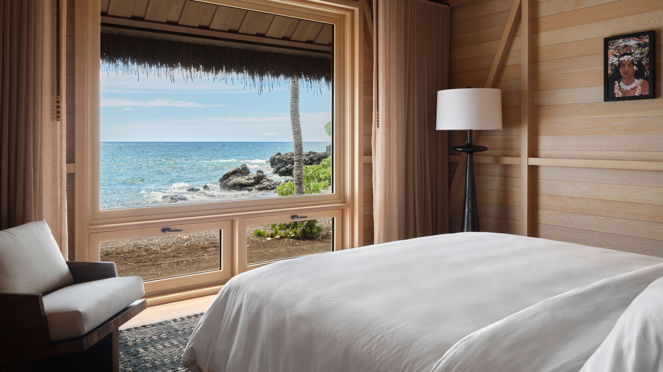 Beach Front Black Sand Two Bedroom Kauhale