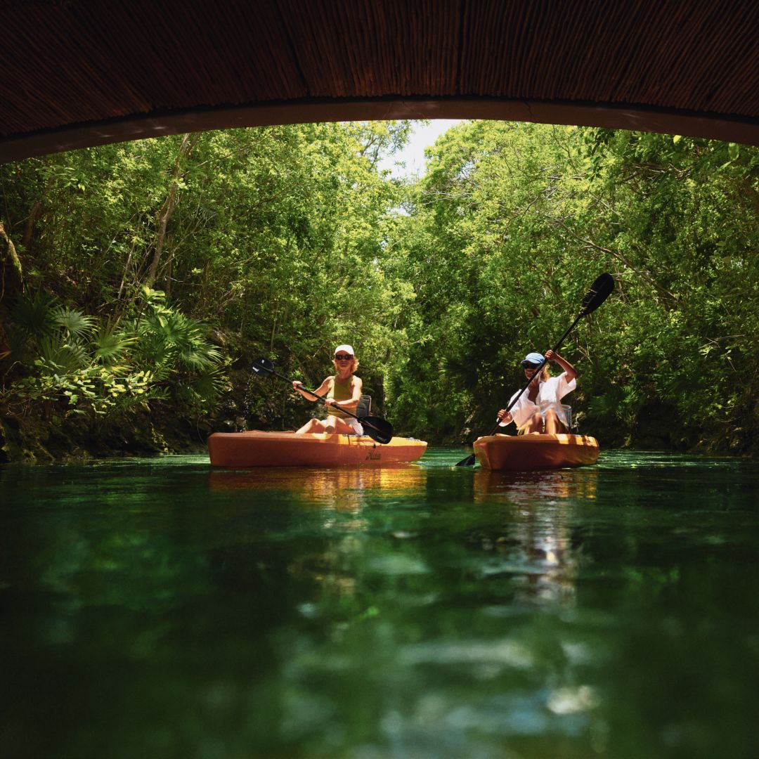 Kayaks at Mayakoba at Riviera Maya