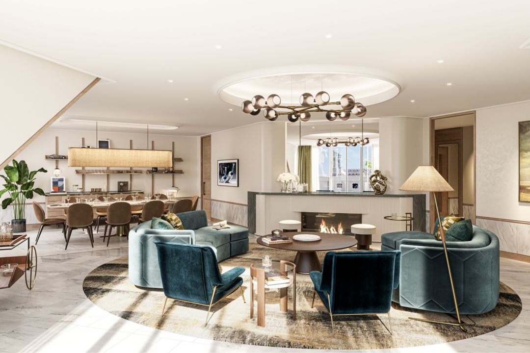 Munich luxury suite living room