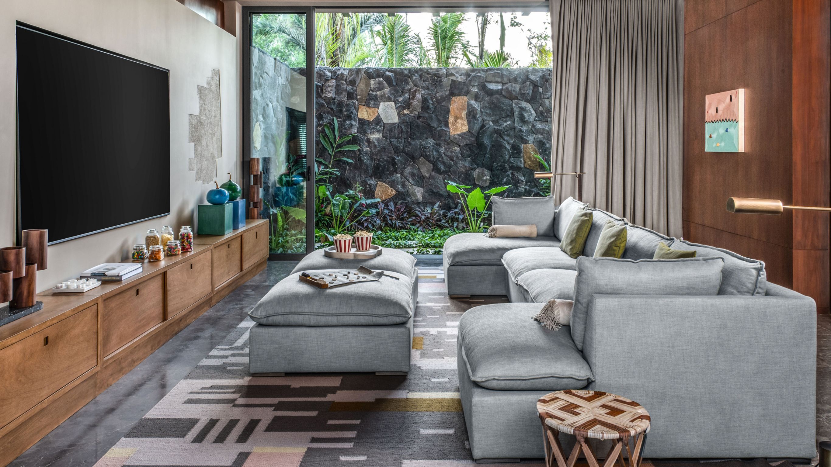 Beachfront Villa Media Room