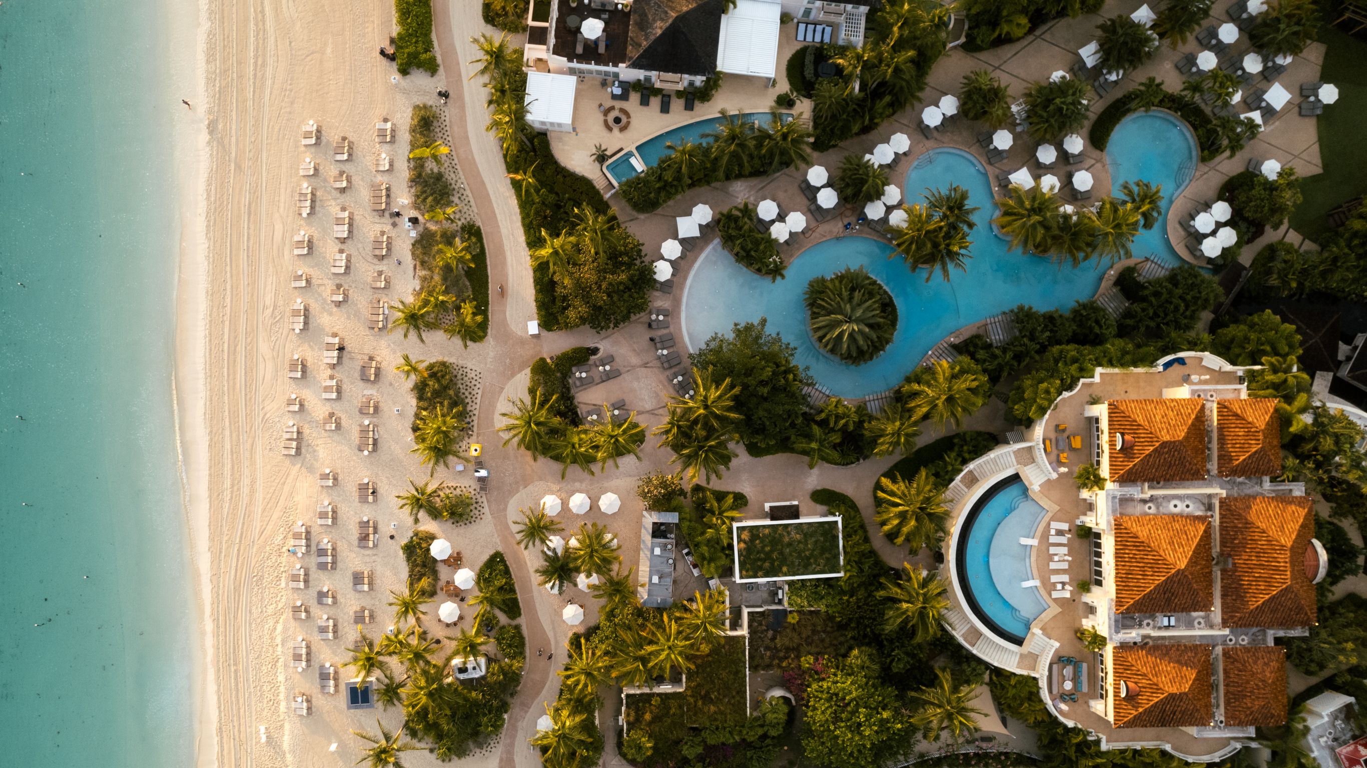 Aerial view of property