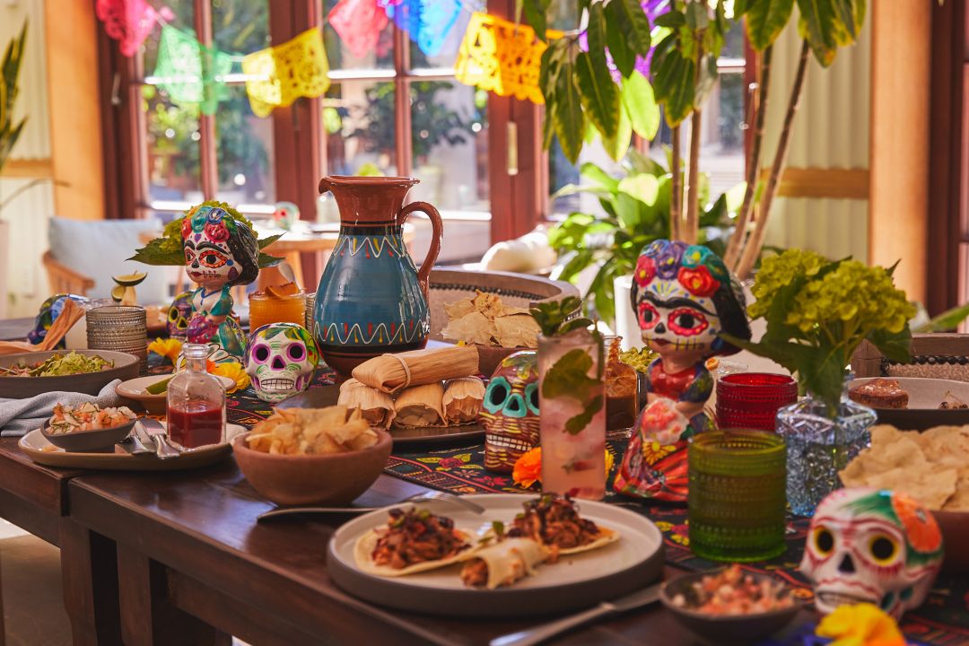 Costa plated dishes including tacos