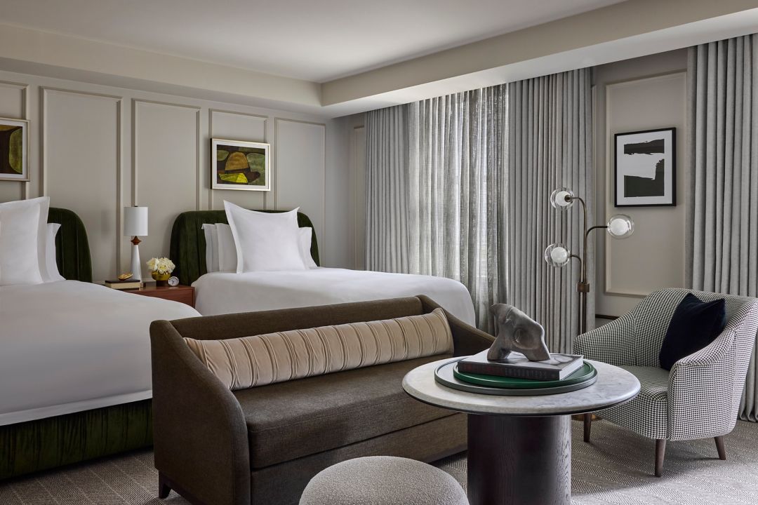 Deluxe Two Doubles City View