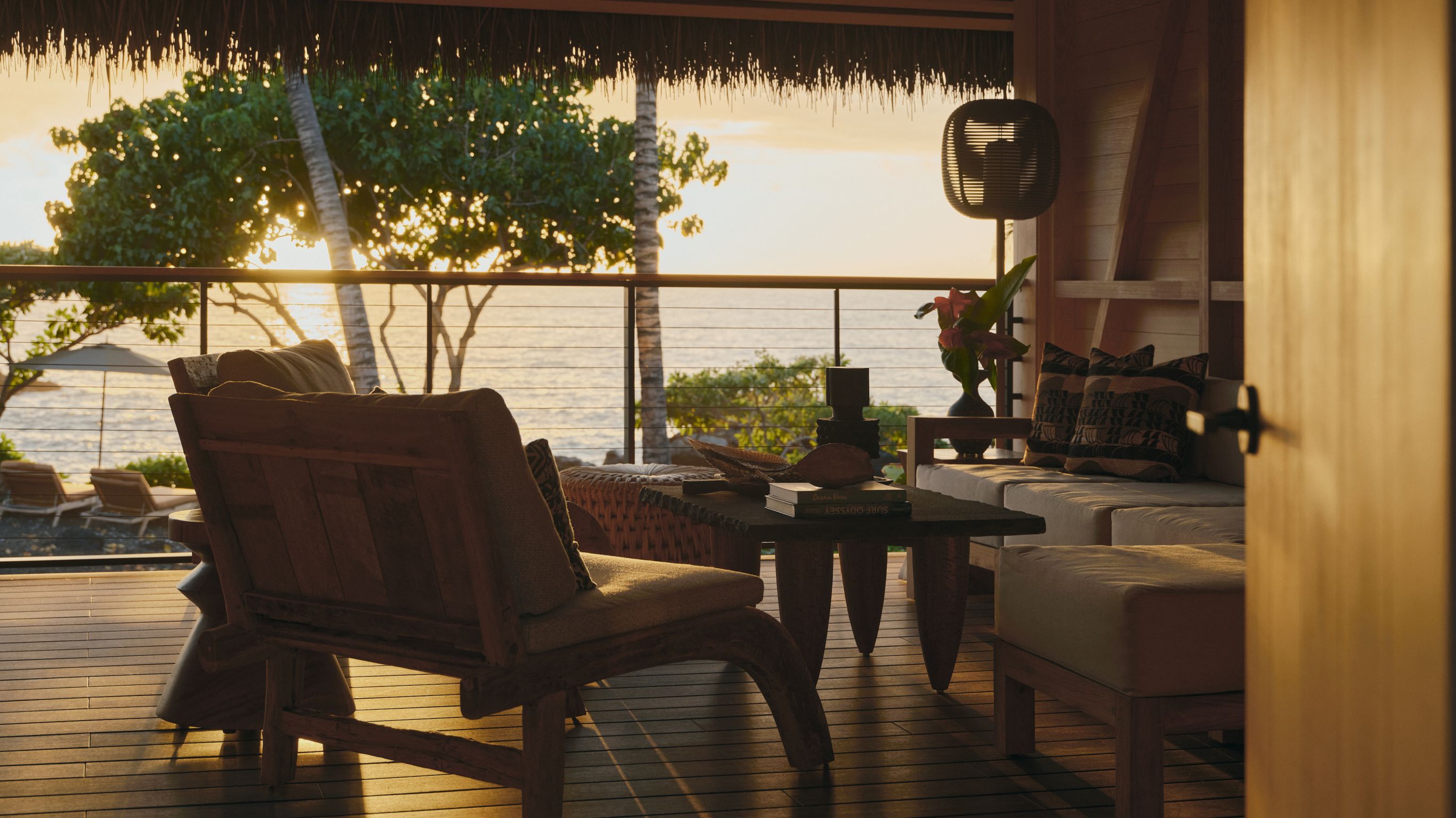 Ocean Front Black Sand Two Bedroom Kauhale