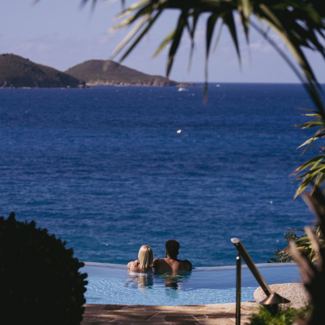 Couple overlooking the ocean