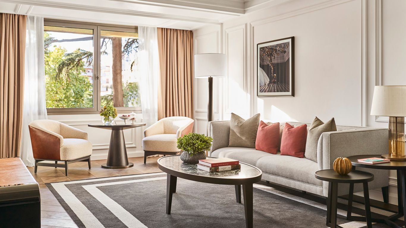 villa magna suite living room with sofa