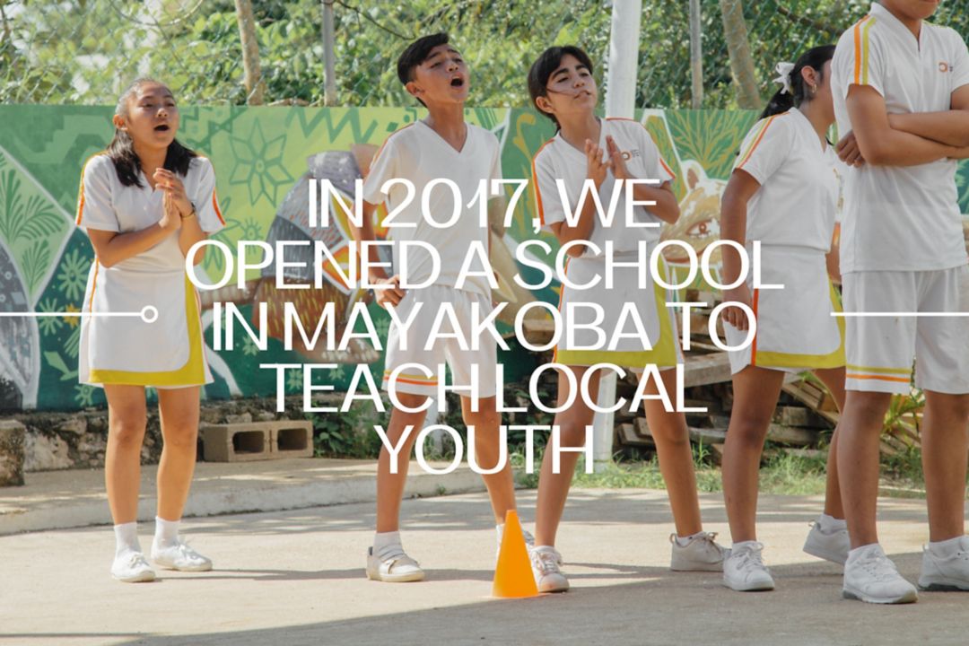 2017: 2017年，我们于墨西哥瑞维拉开办学校，着力于为本地青少年提供文化教育。