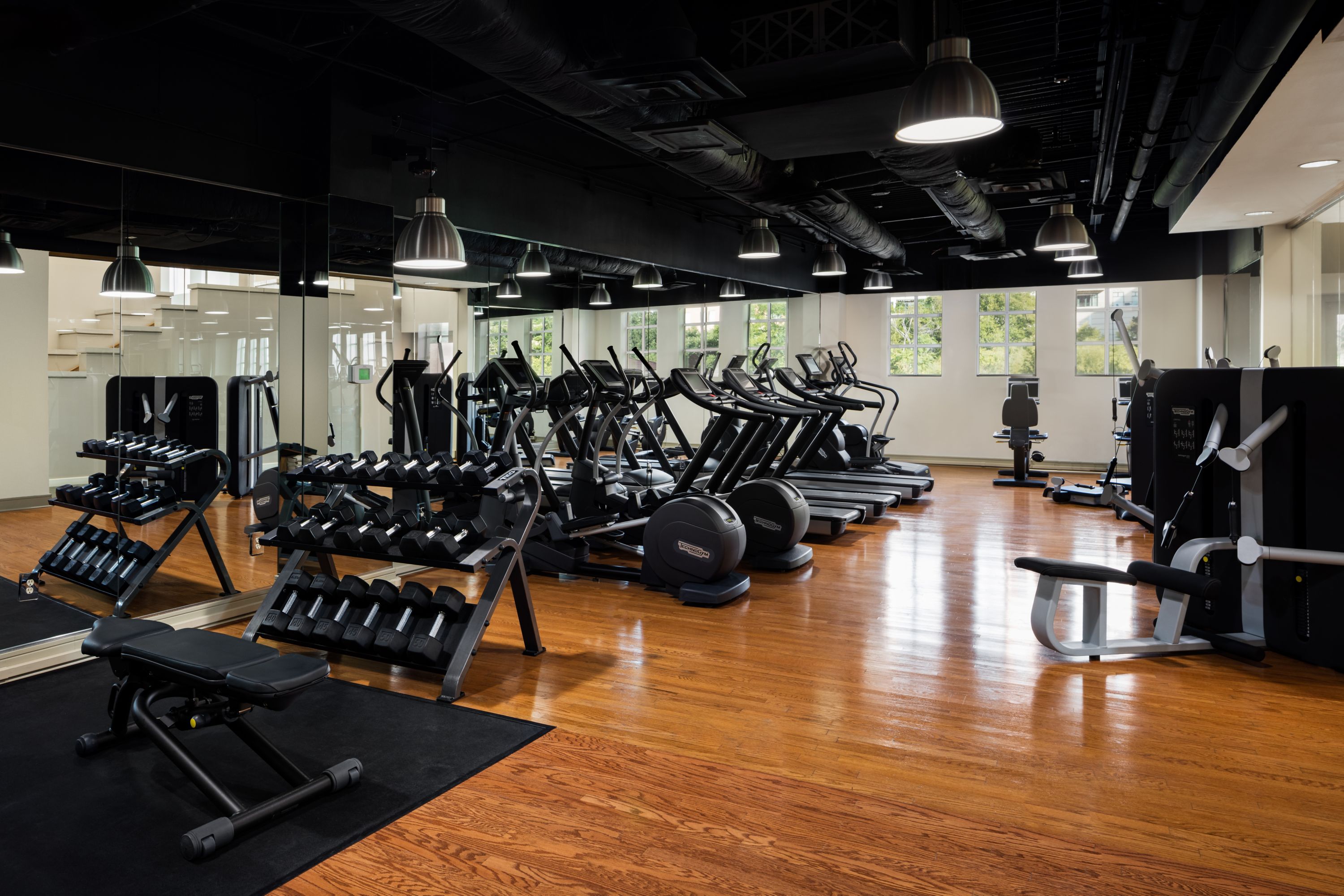 a fitness center