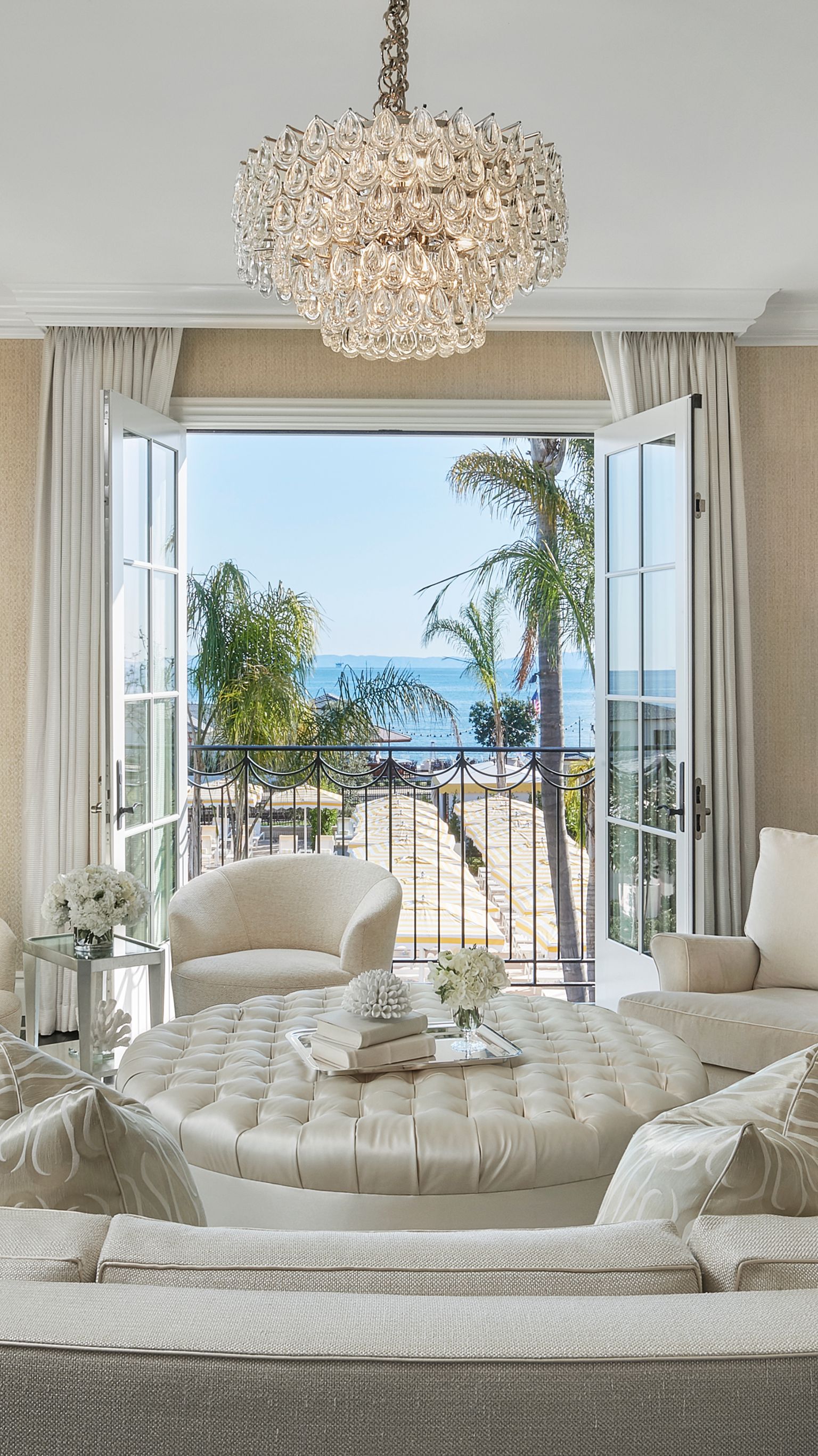 The Miramar Ocean View Suite Living Room