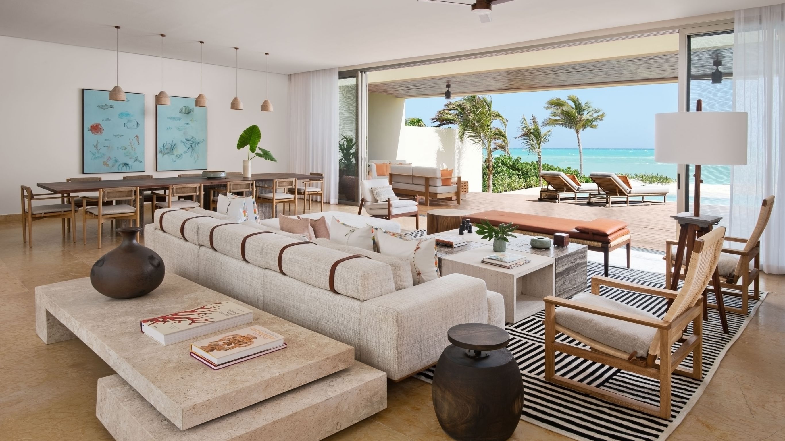 Beachfront Presidential Suite Living Room
