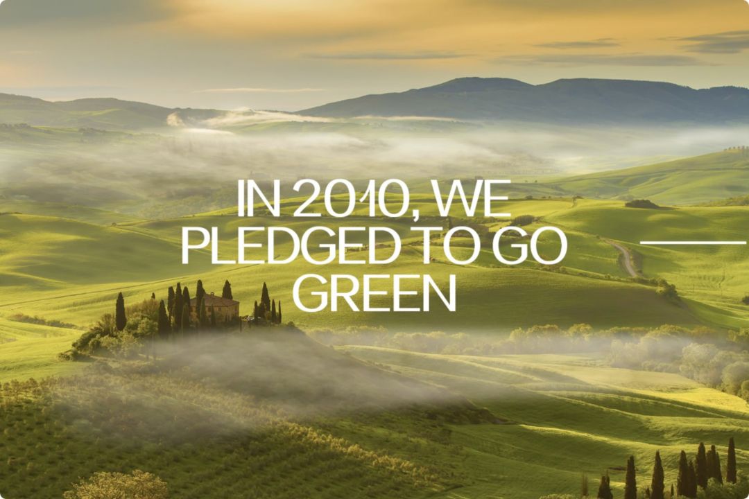 2010: 2010年，我们执行Verdes®: 绿色使命，承诺珍惜地球资源和爱护环境