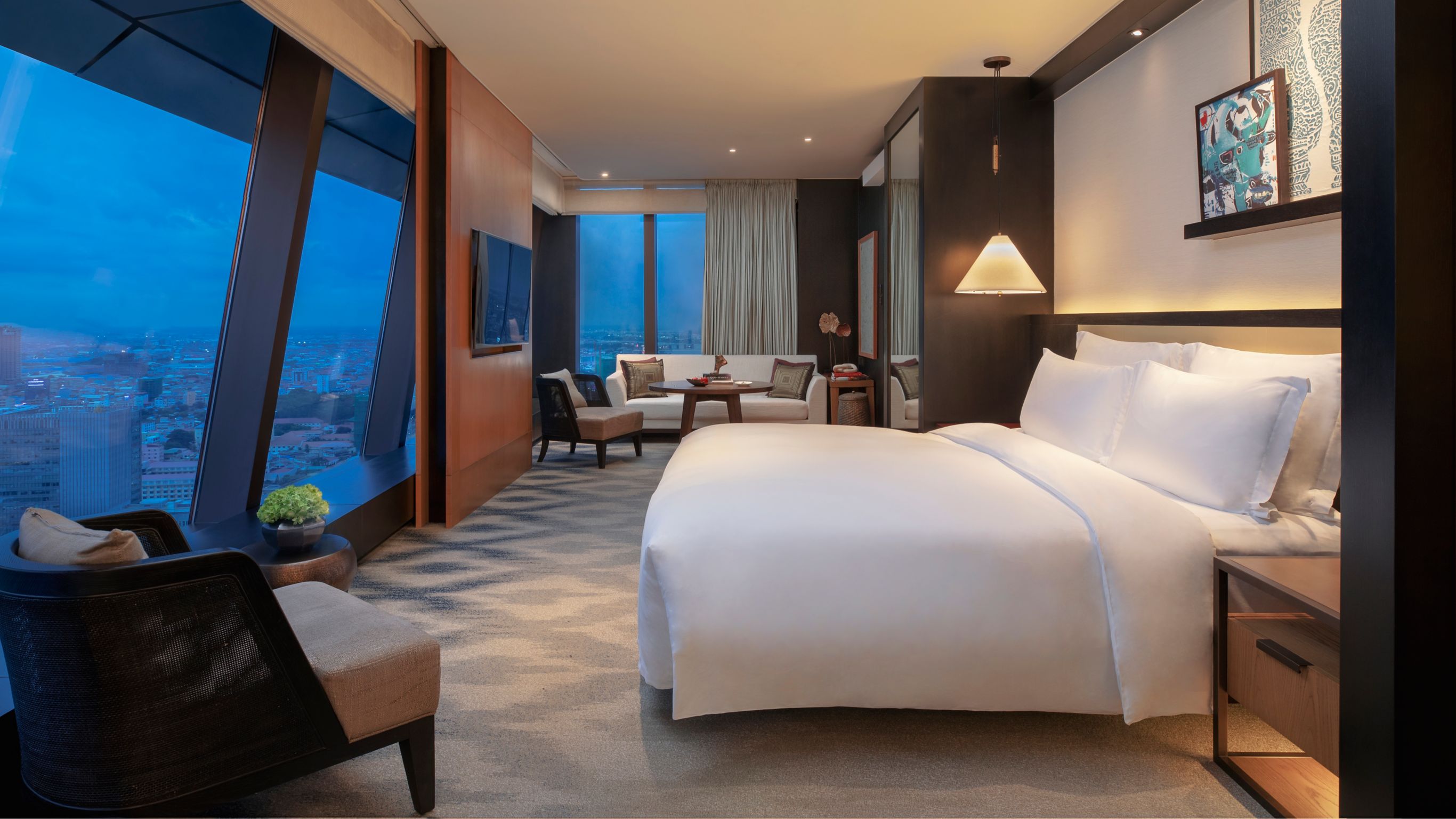 family room in phnom penh rosewood phnom penh premier river room and mekong suite river and city view 