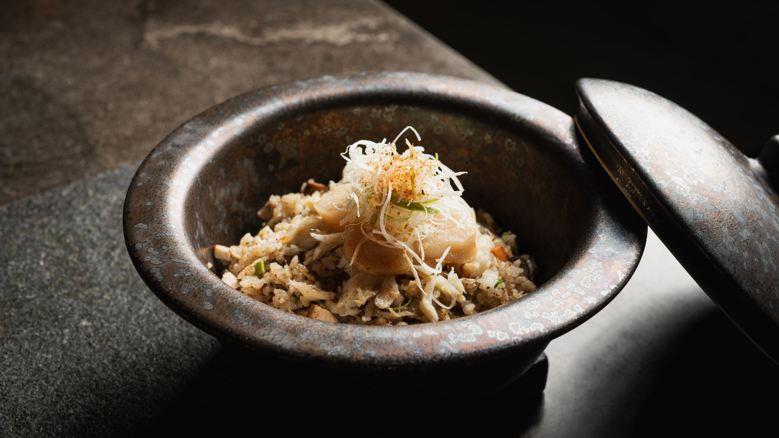 Iza Japanese Restaurant Rosewood Phnom Penh Hotate Crab Gohan Dinner September