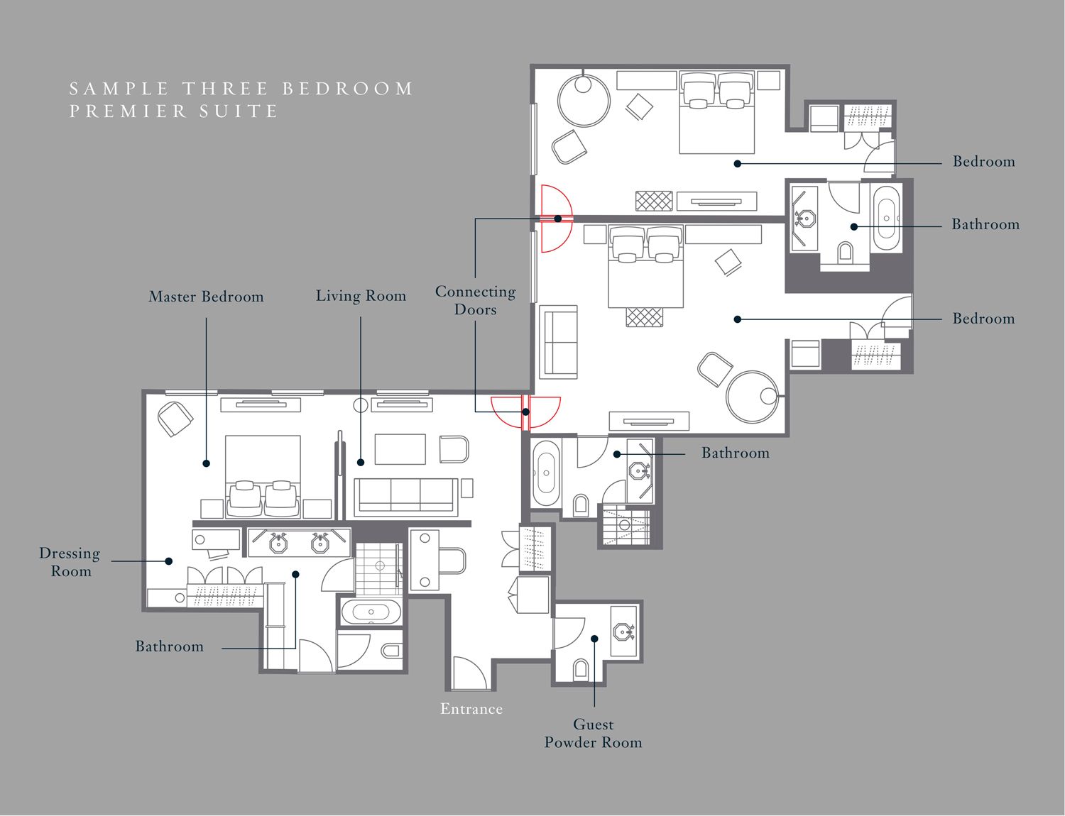 hotel suite floor plan