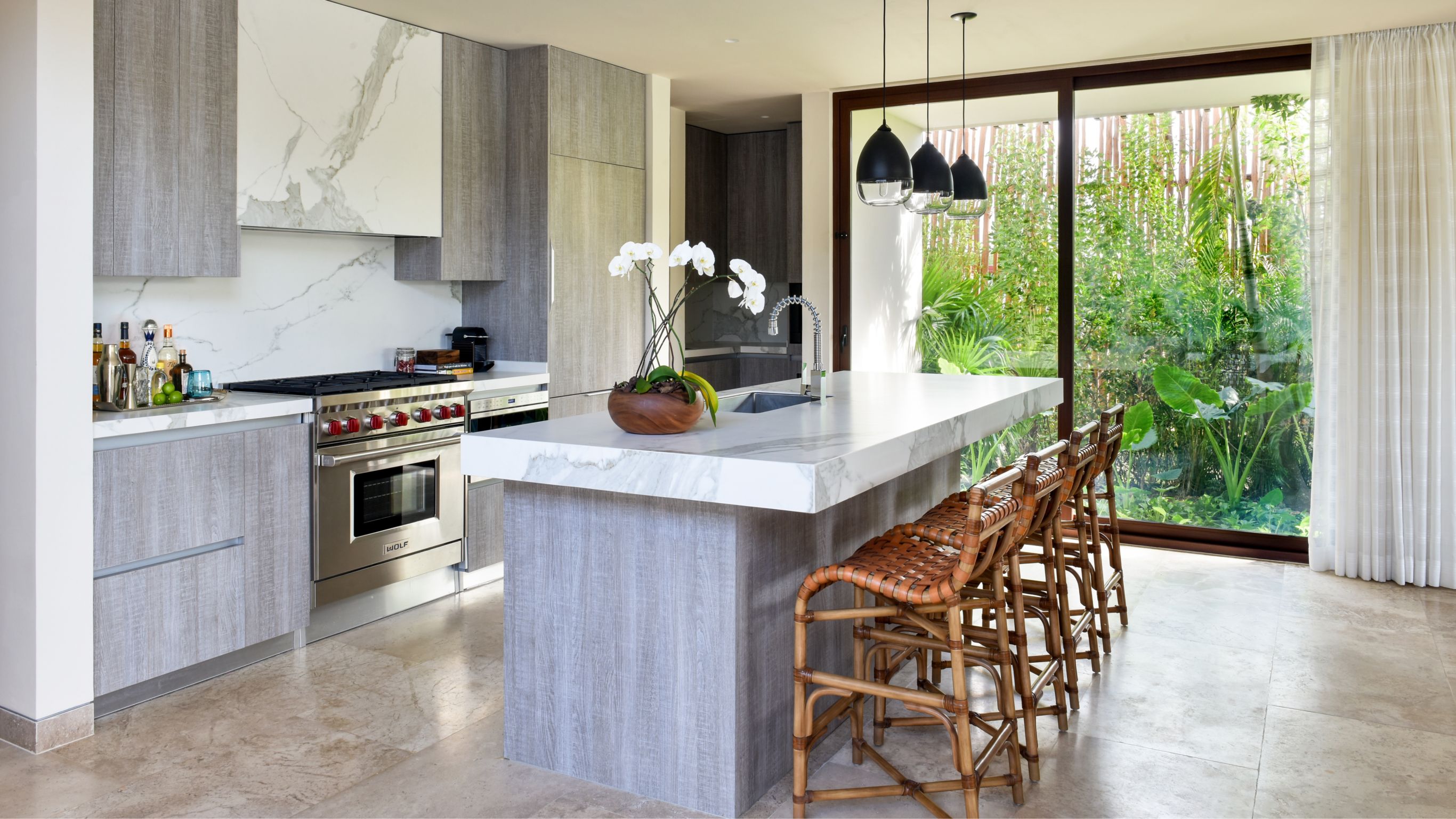 Villa Paraíso de quatro quartos Cozinha Completa