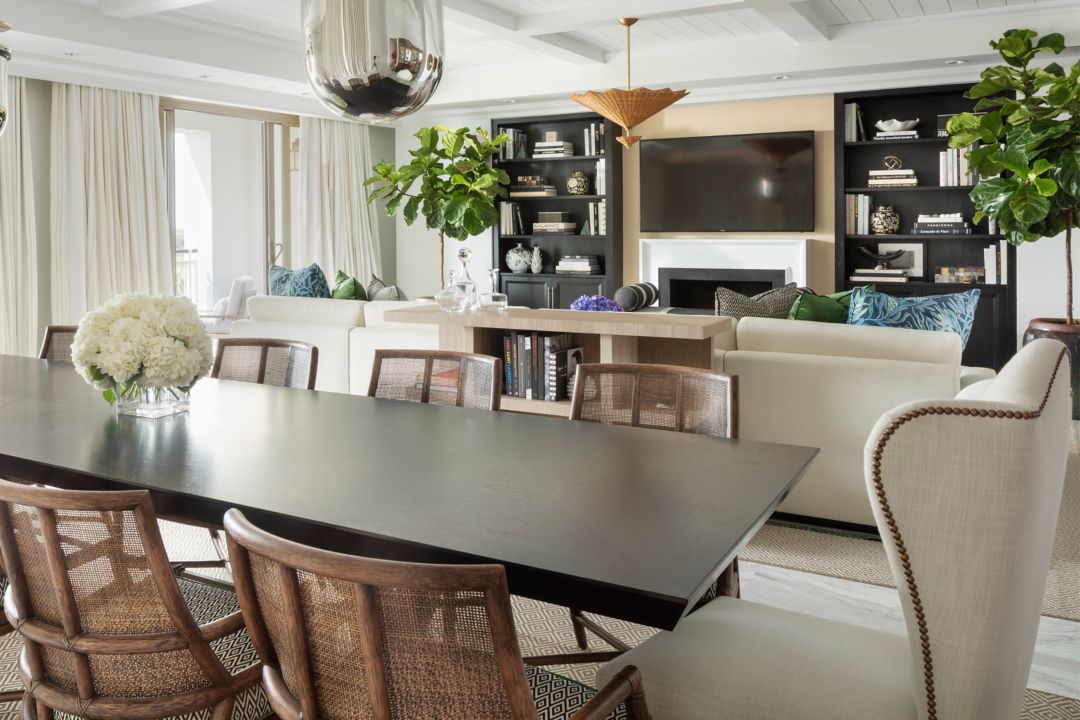 penthouse living and dining room