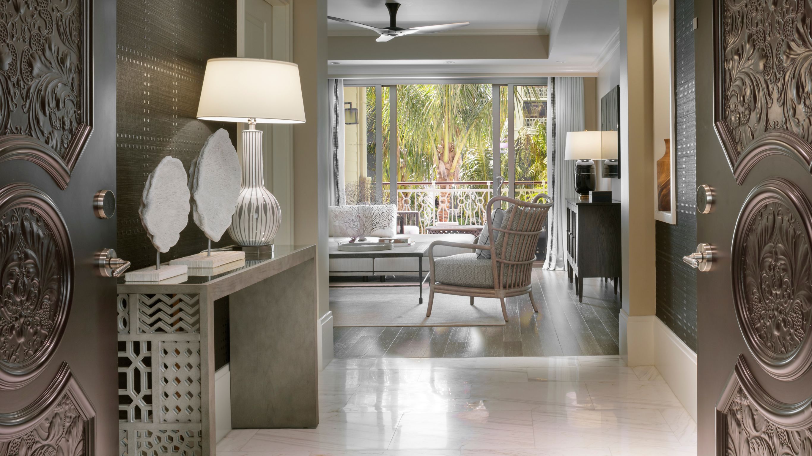 resort view grand one bedroom suite entrance foyer