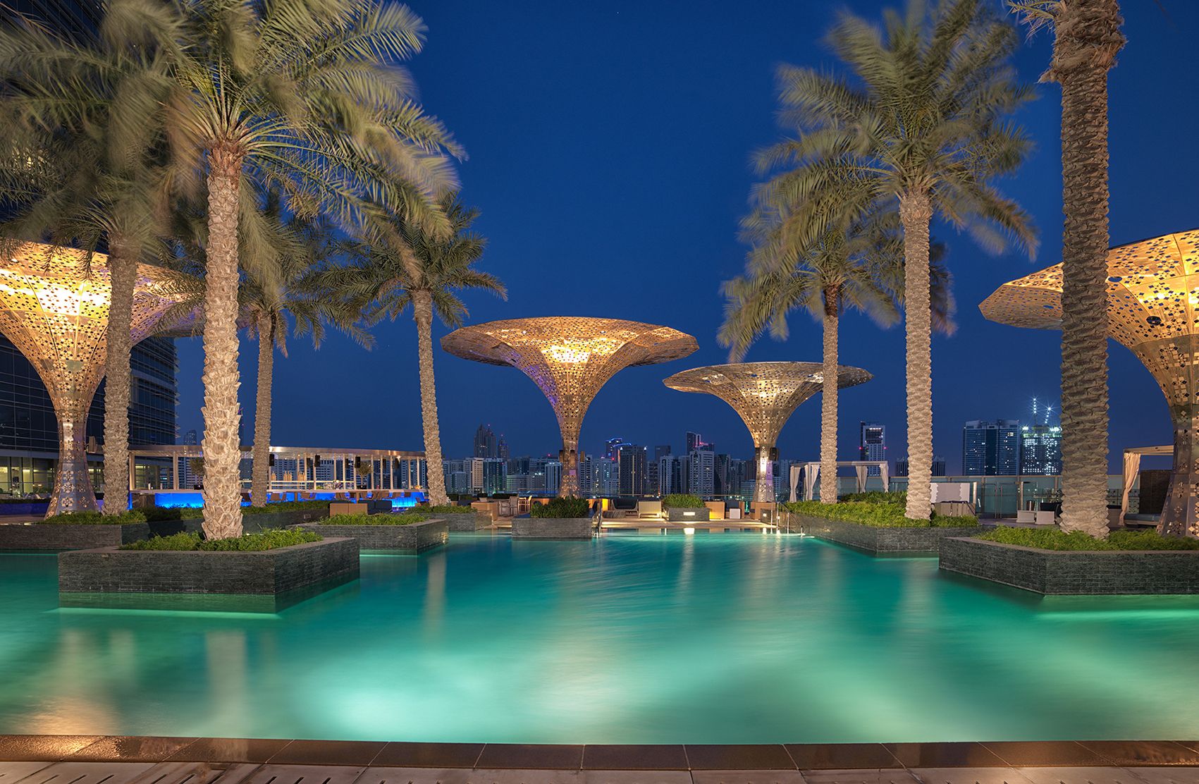 swimming pool on terrace