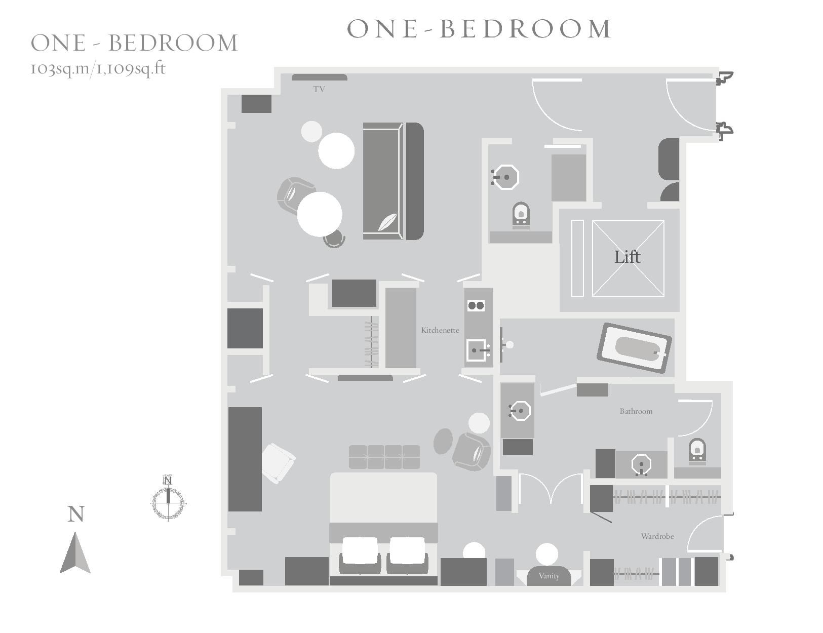 OneBedroom Residence Long Stay Hong Kong Rosewood