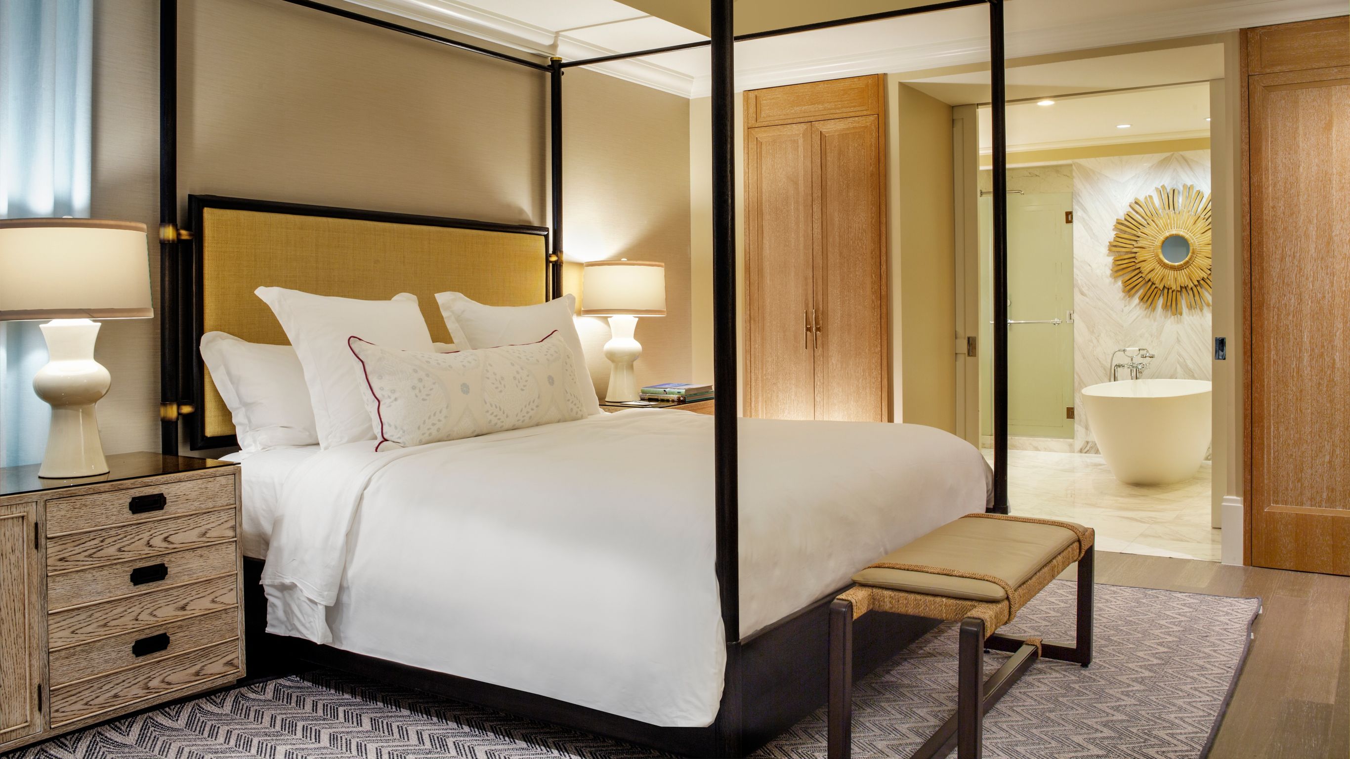 rosewood suite master bedroom