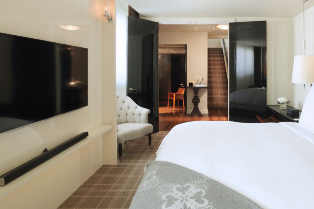 Dormitorio de Cupola House en Rosewood, Londres