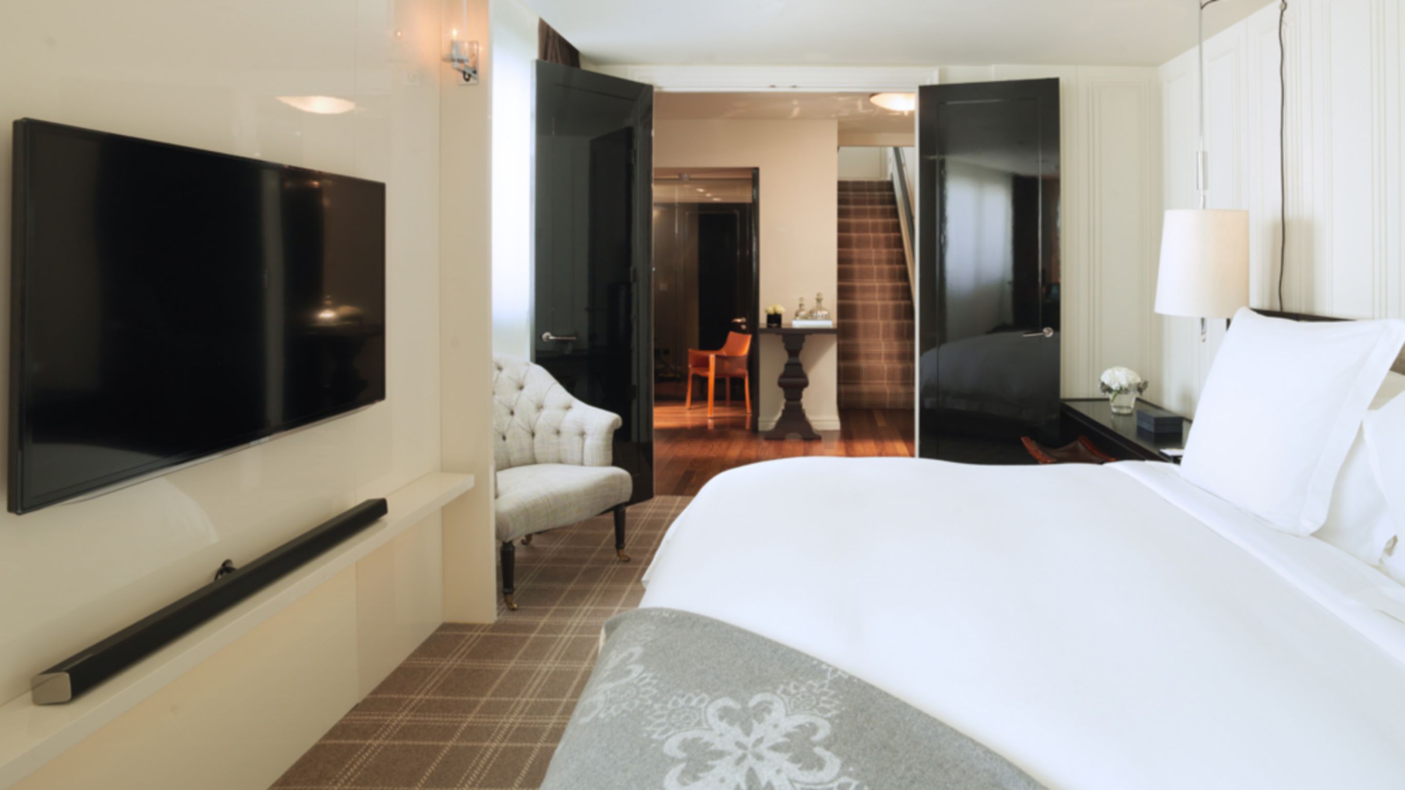 Dormitorio de Cupola House en Rosewood, Londres