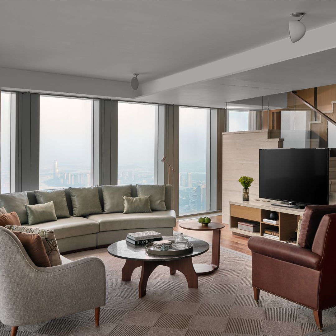 Rosewood Guangzhou Residences River View Three Bedroom Duplex Suite