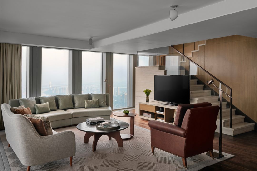 Rosewood Guangzhou Residences River View Three Bedroom Duplex Suite