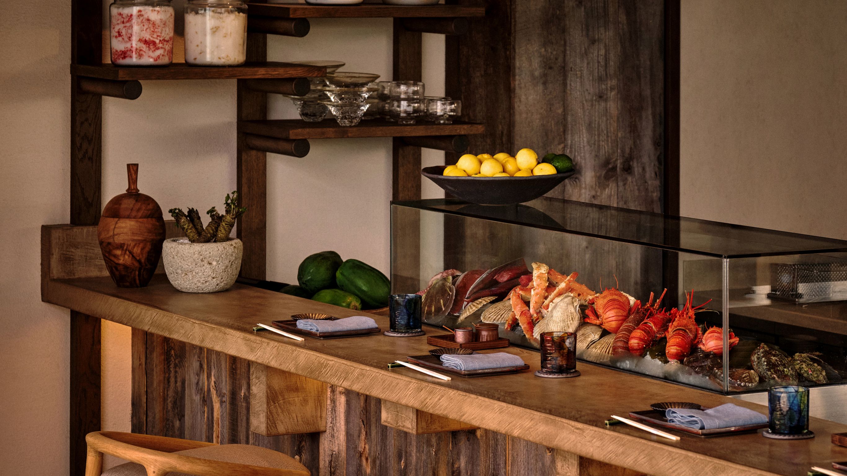 Chef creating Moana dish