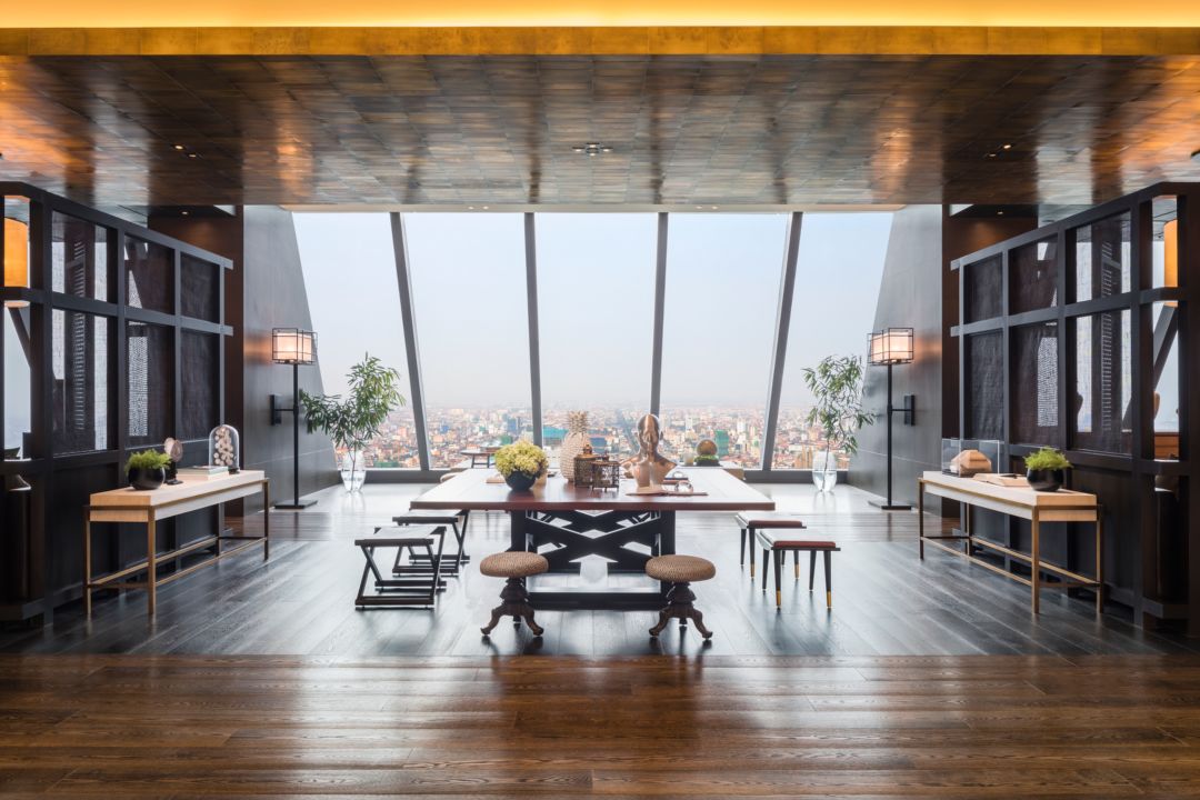 Overview Rosewood Phnom Penh ultra-luxury hotel Cambodia